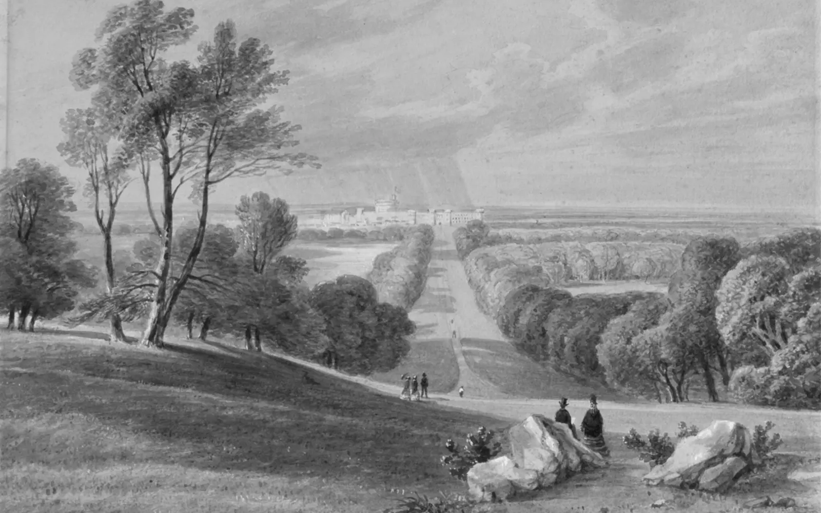 The Long Walk towards Windsor Castle, Berkshire