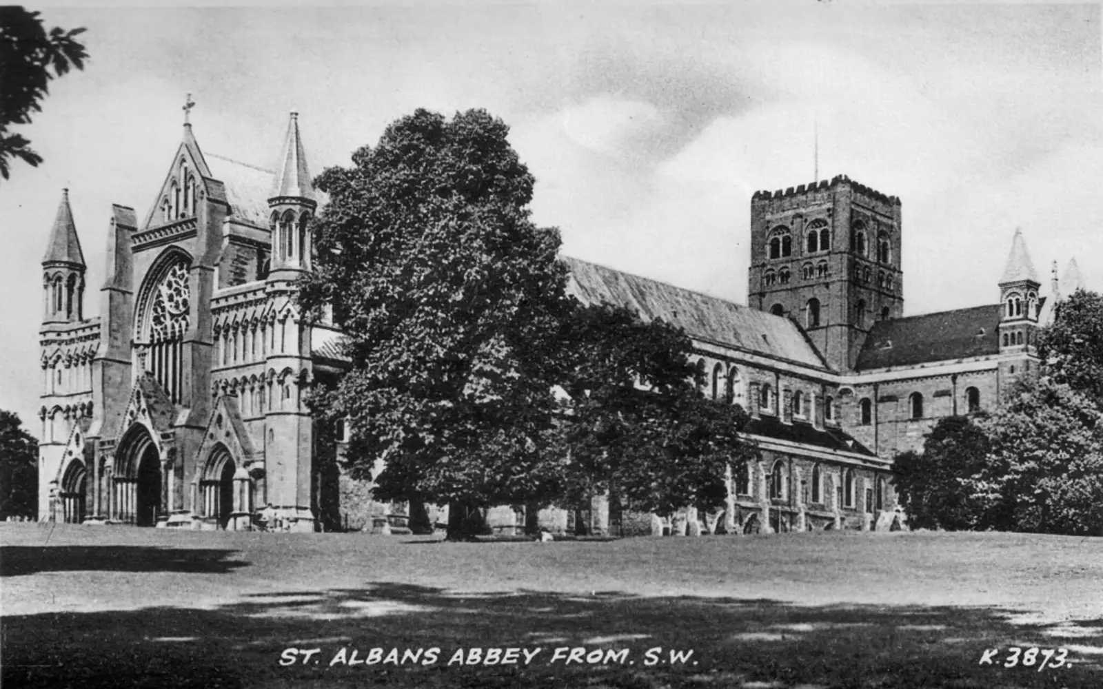 St Albans Abbey from the south-west
